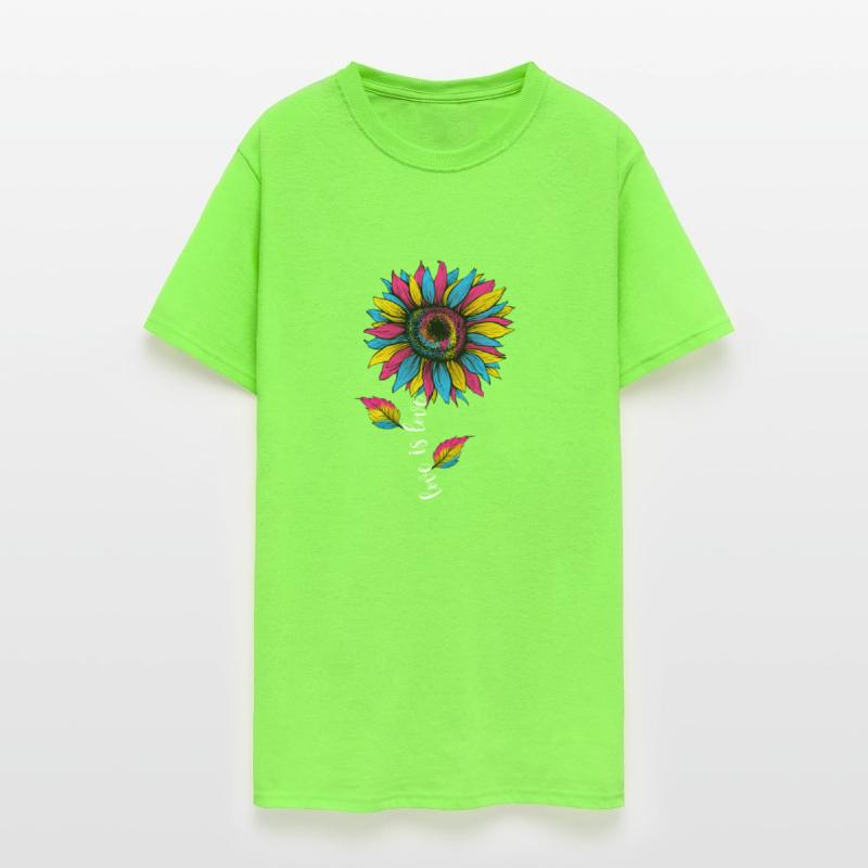 Rainbow Sunflower Love Is Love LGBT Pride
