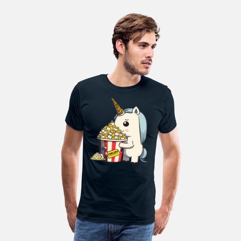 Rainbow Unicorn eating Butter Popcorn
