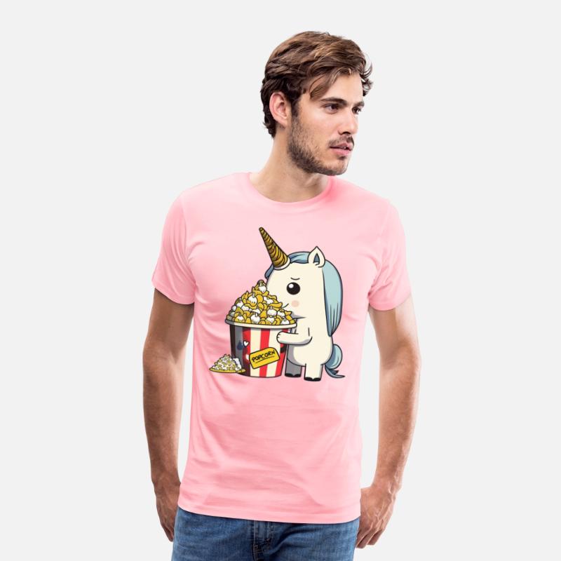 Rainbow Unicorn eating Butter Popcorn