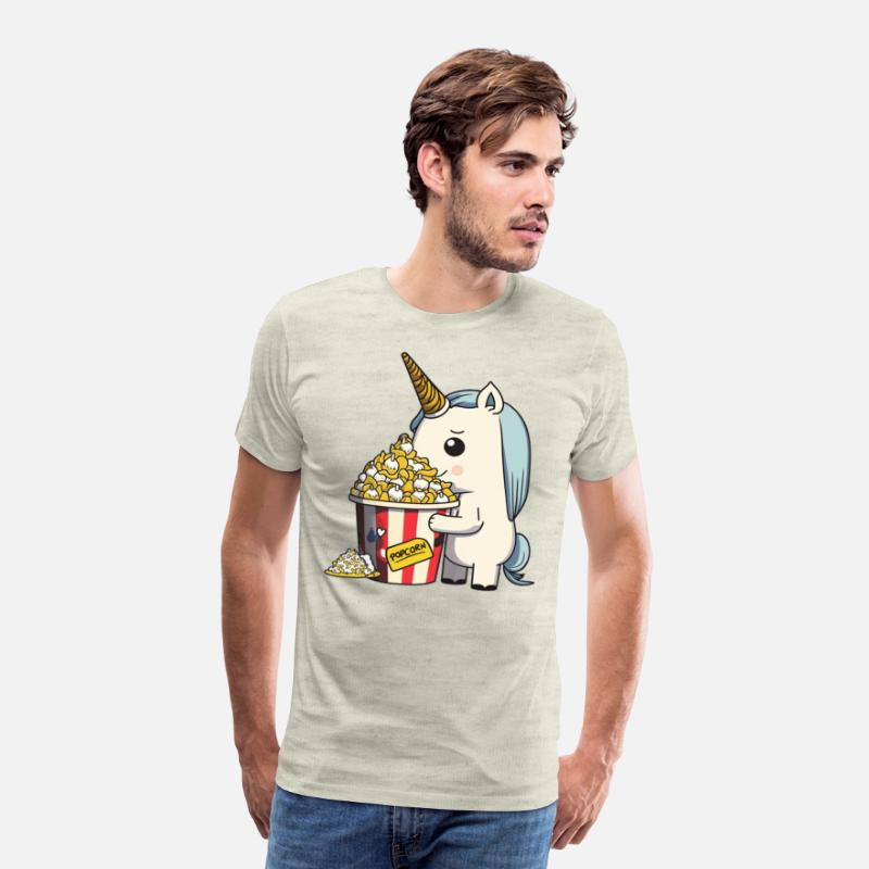 Rainbow Unicorn eating Butter Popcorn