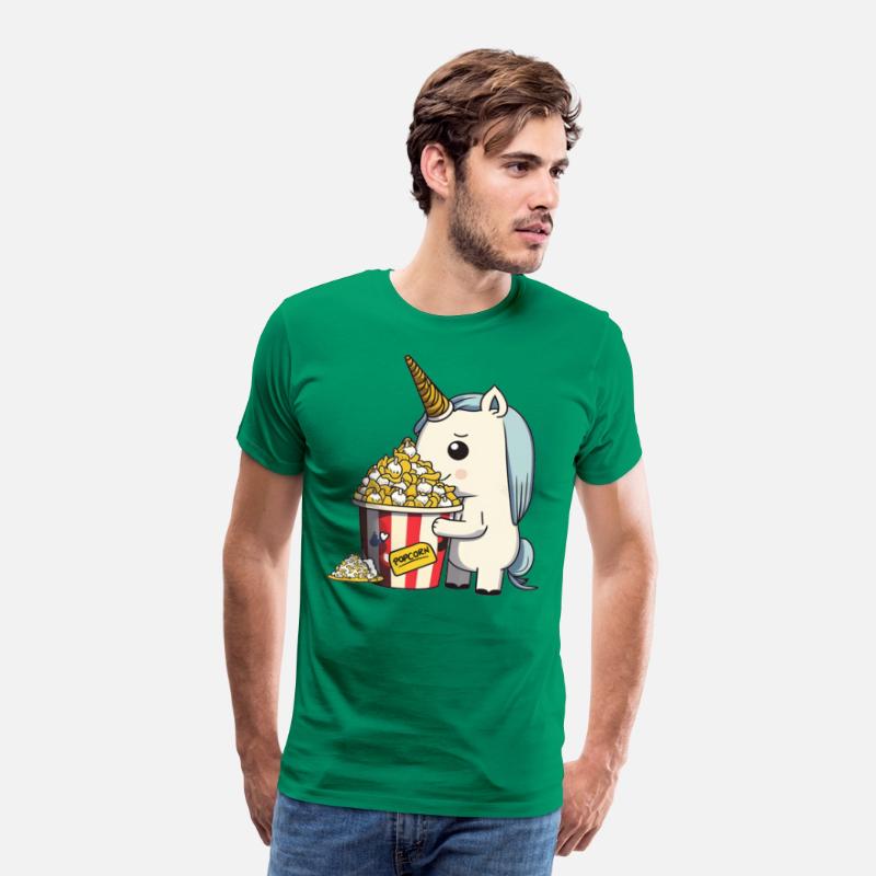Rainbow Unicorn eating Butter Popcorn