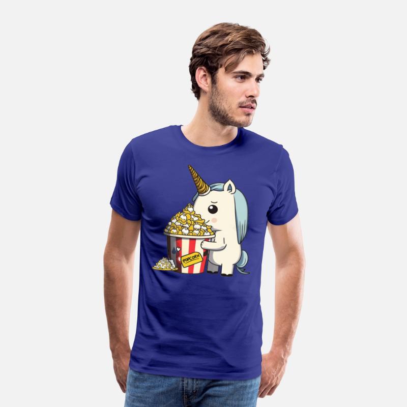 Rainbow Unicorn eating Butter Popcorn