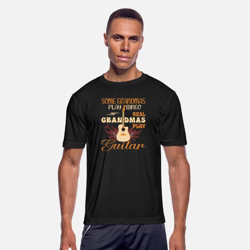 Real Grandmas Play Bingo & Guitar Funny T-Shirt
