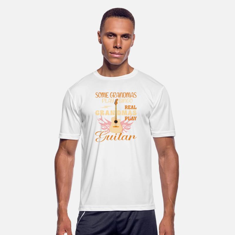 Real Grandmas Play Bingo & Guitar Funny T-Shirt