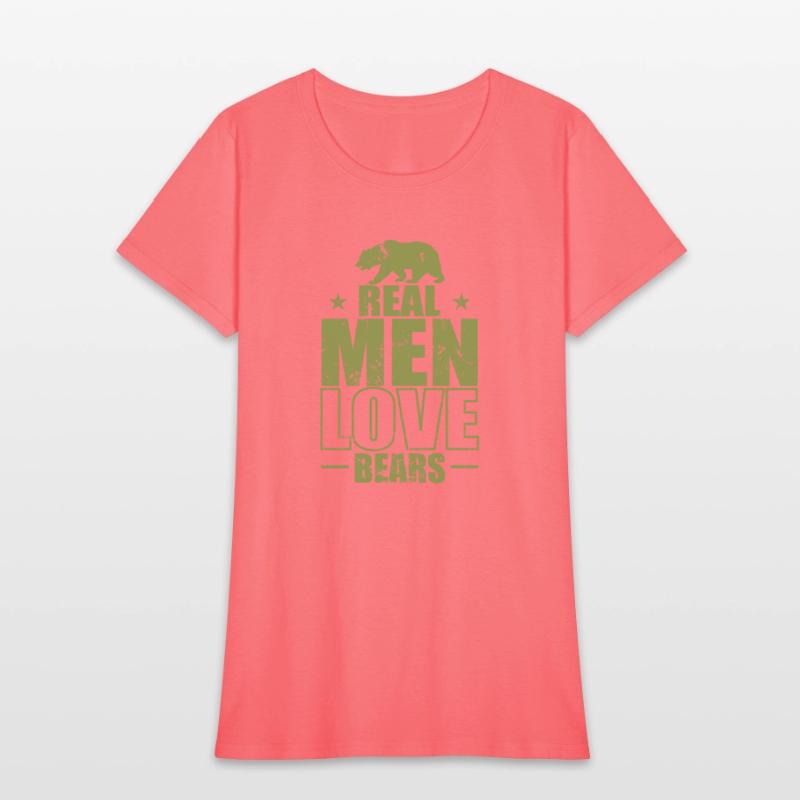 Real Men Love Bears Forest Animal