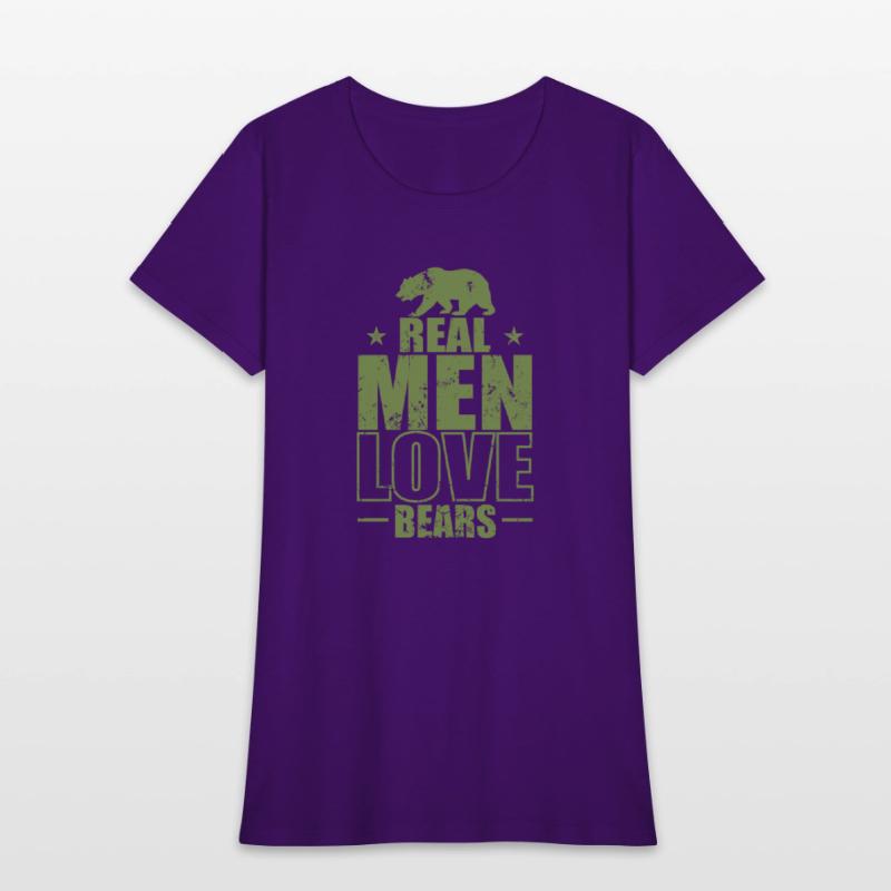 Real Men Love Bears Forest Animal