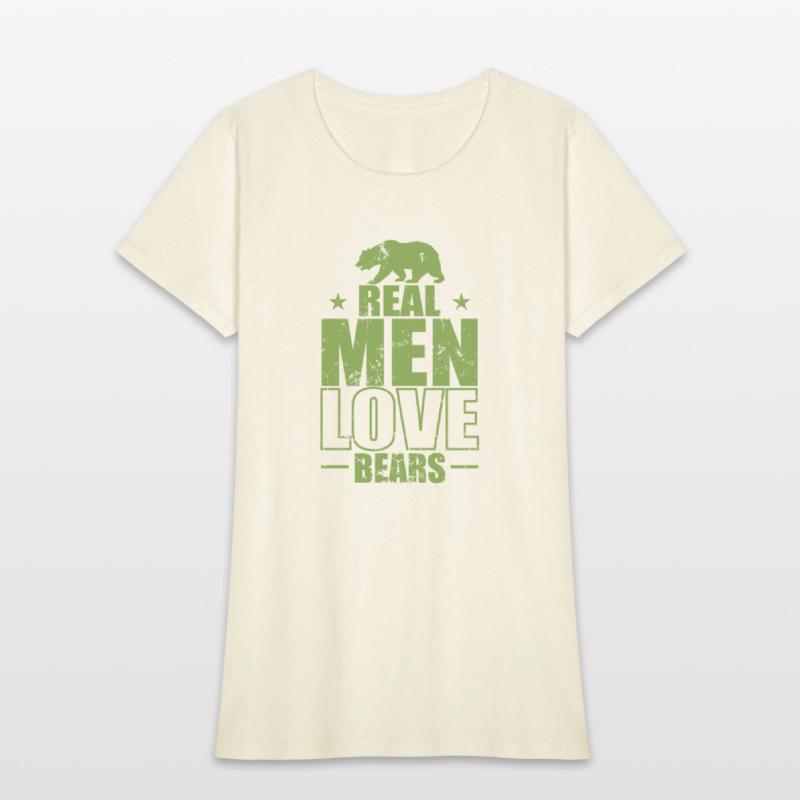 Real Men Love Bears Forest Animal
