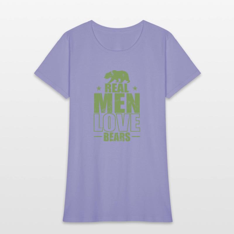 Real Men Love Bears Forest Animal