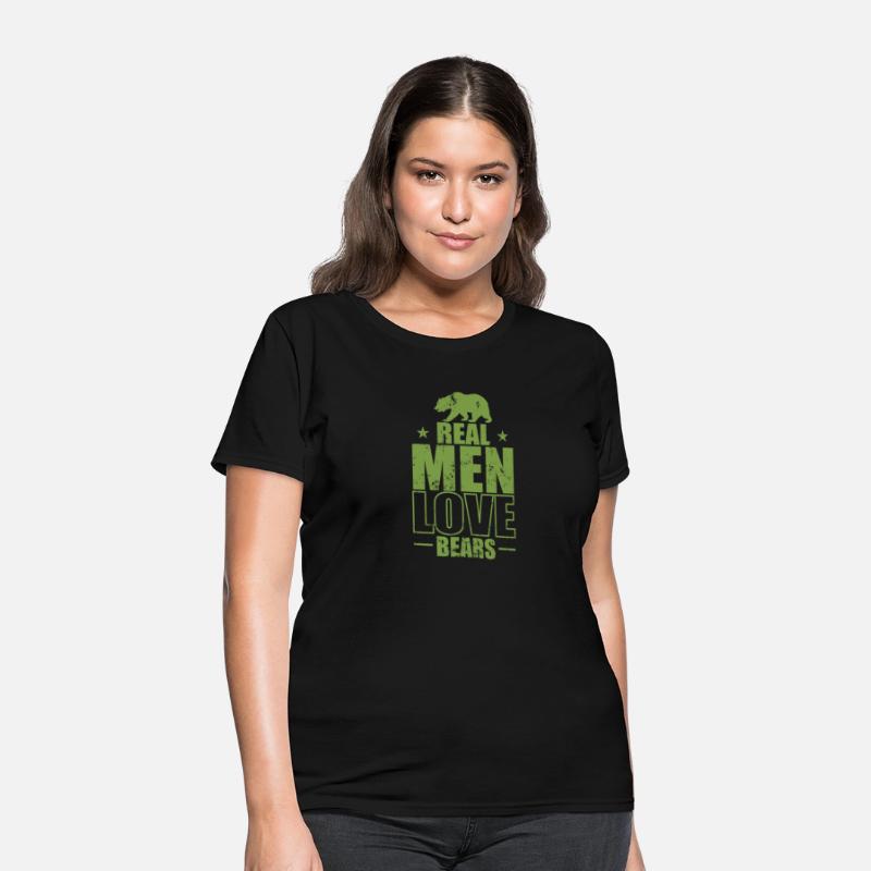 Real Men Love Bears Forest Animal