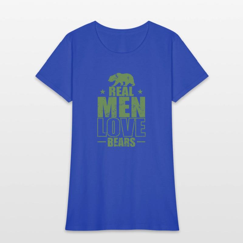 Real Men Love Bears Forest Animal