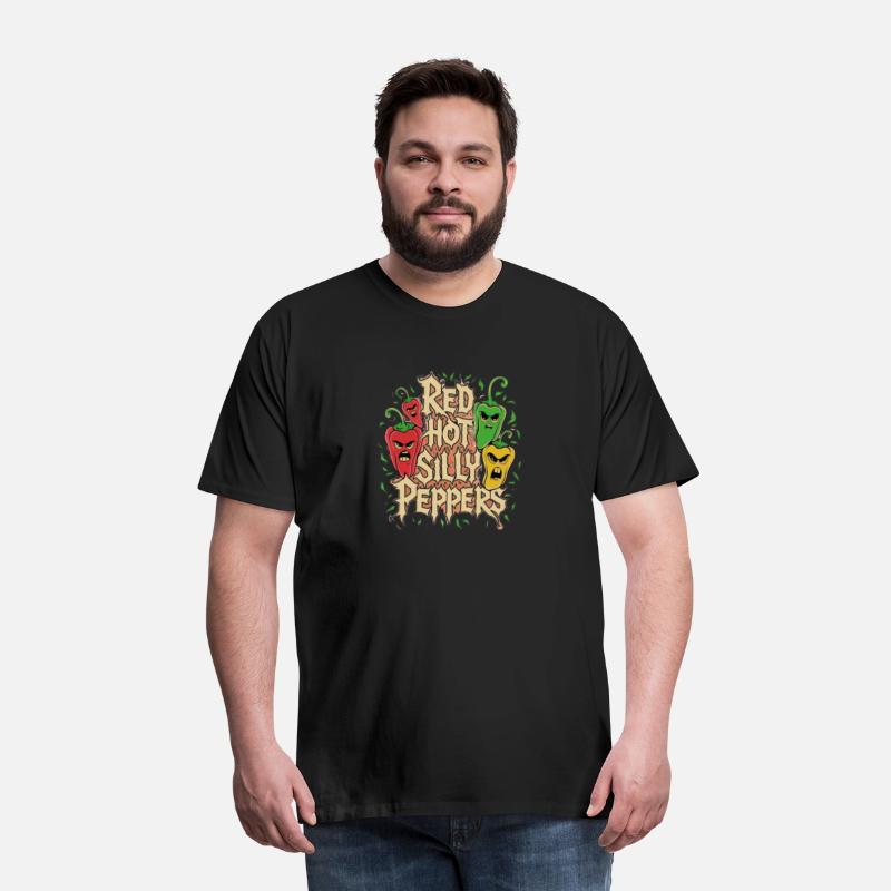 Red Hot Silly Peppers Funny Graphic Tee