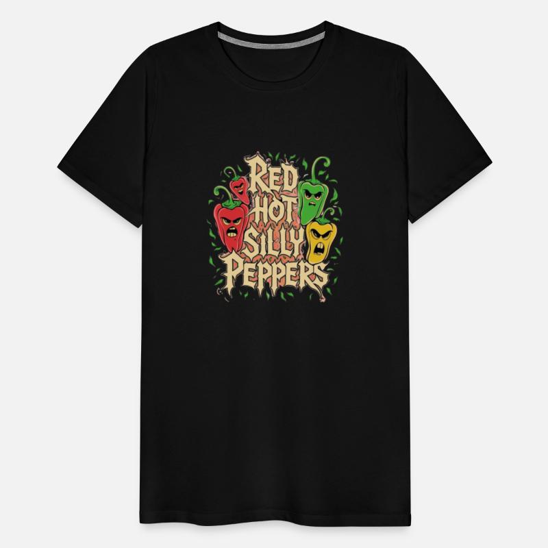 Red Hot Silly Peppers Funny Graphic Tee