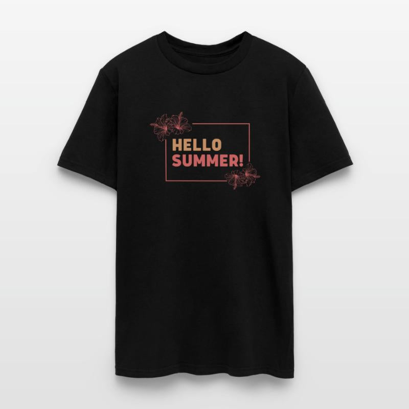 Retro Bold Black Hello summer Typography