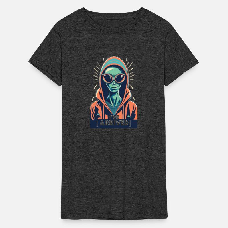 retro cool alien wearing sun glasses