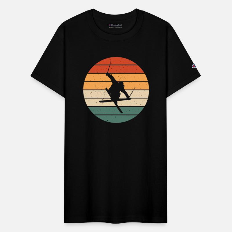 Retro Freestyle Skiing Design
