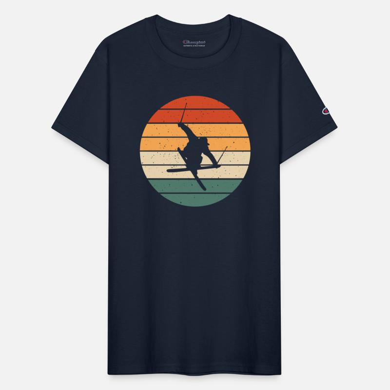 Retro Freestyle Skiing Design