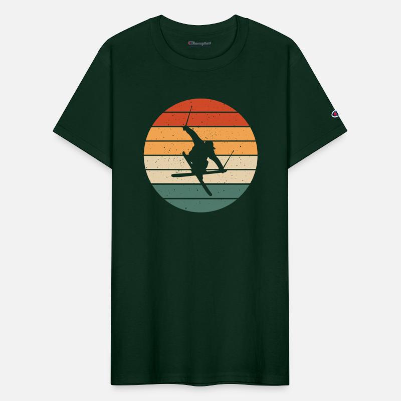 Retro Freestyle Skiing Design