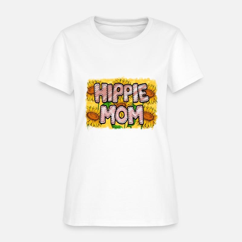 Retro Hippie Mom Sublimation Flowers Pattern