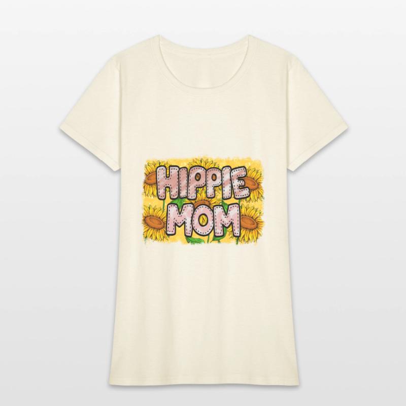 Retro Hippie Mom Sublimation Flowers Pattern