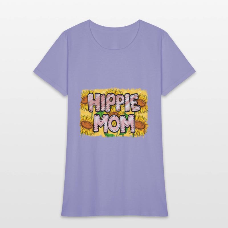 Retro Hippie Mom Sublimation Flowers Pattern