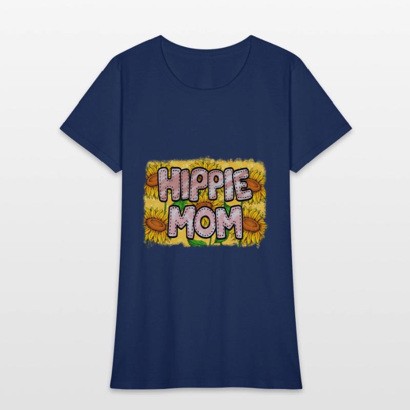 Retro Hippie Mom Sublimation Flowers Pattern