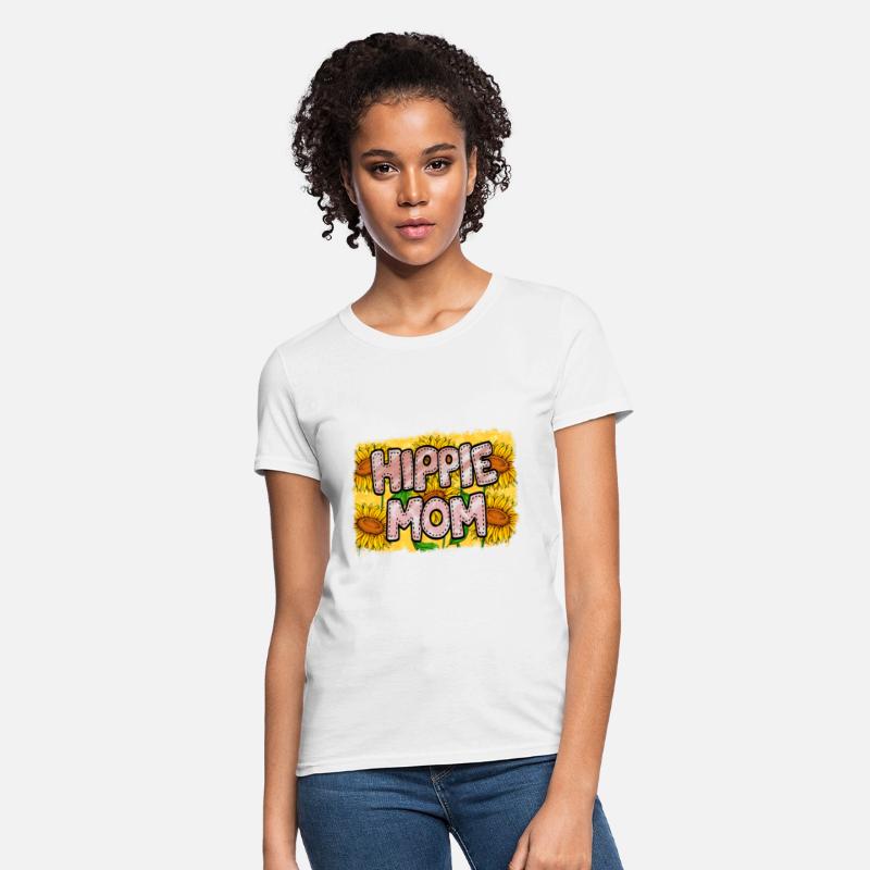 Retro Hippie Mom Sublimation Flowers Pattern