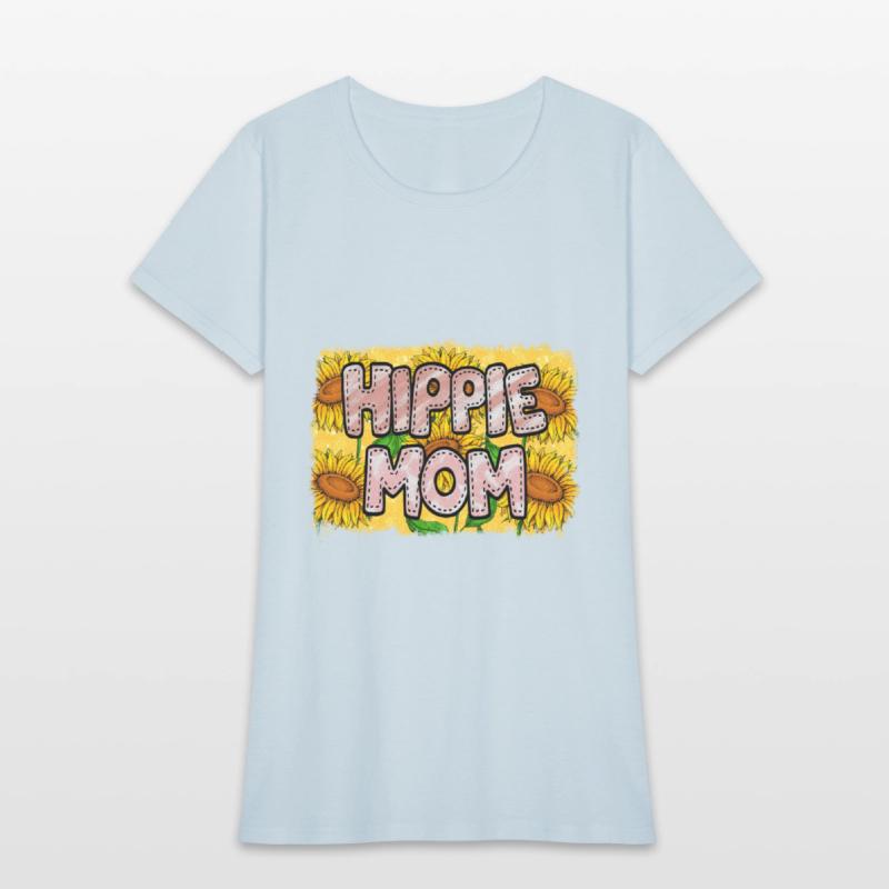 Retro Hippie Mom Sublimation Flowers Pattern