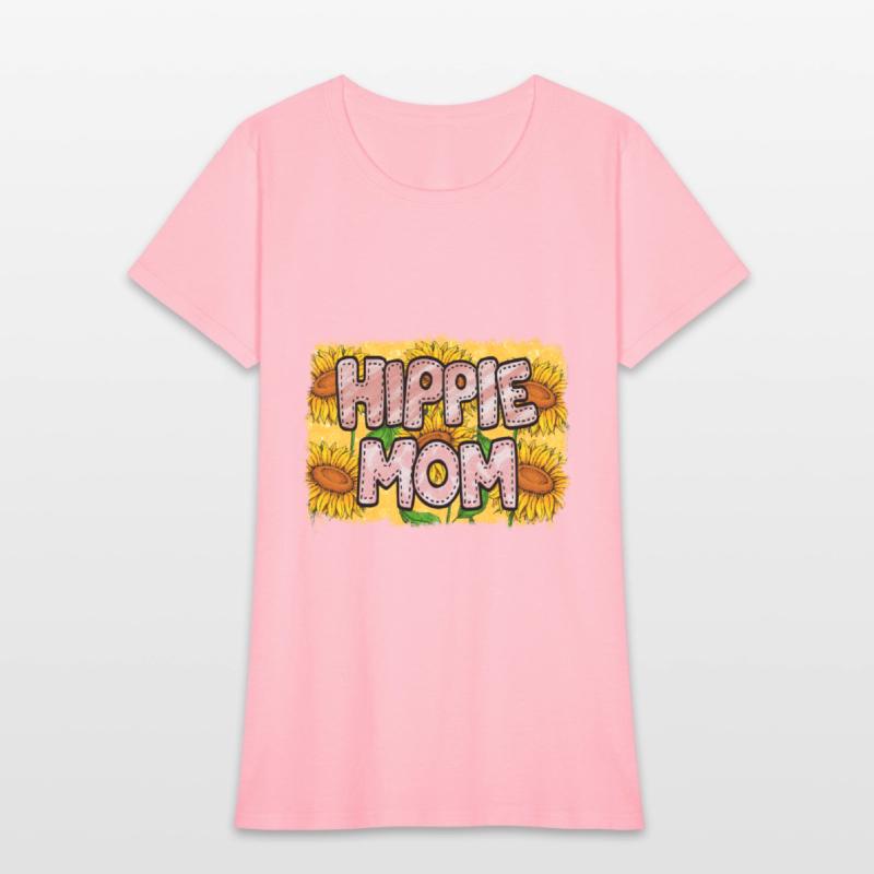 Retro Hippie Mom Sublimation Flowers Pattern