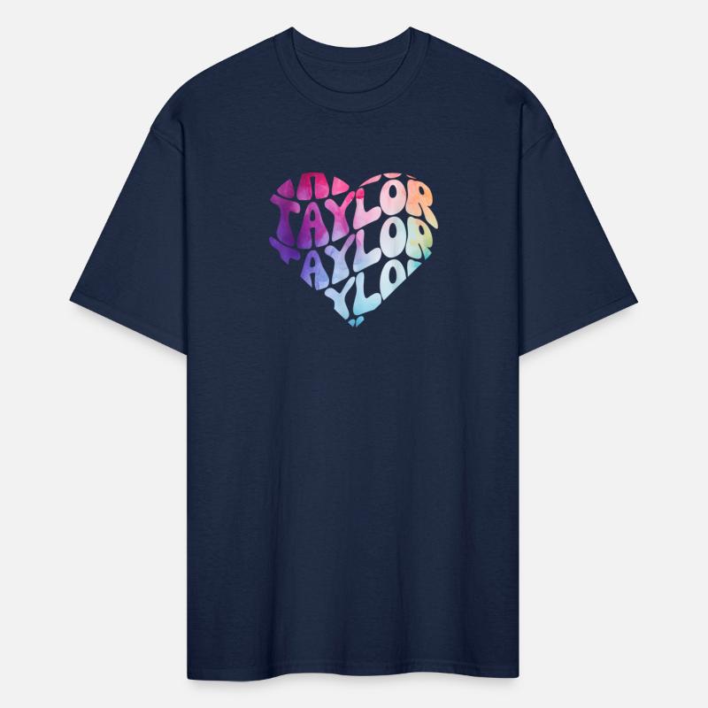 Retro I Love Heart Taylor Groovy Personalized Firs