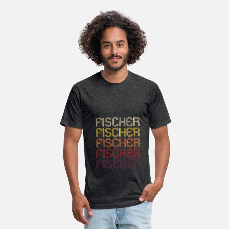 Retro Rainbow Fischer Surname Name