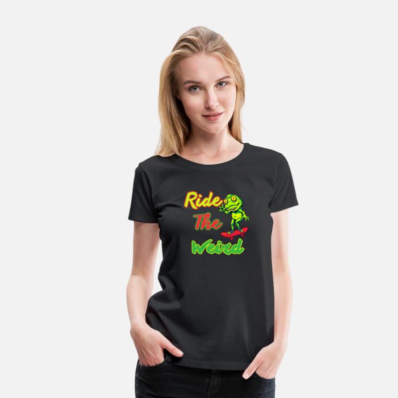 Ride the Weird, Frog, Funny, Tshirt Design ,