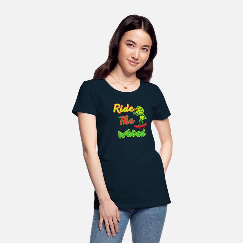 Ride the Weird, Frog, Funny, Tshirt Design ,