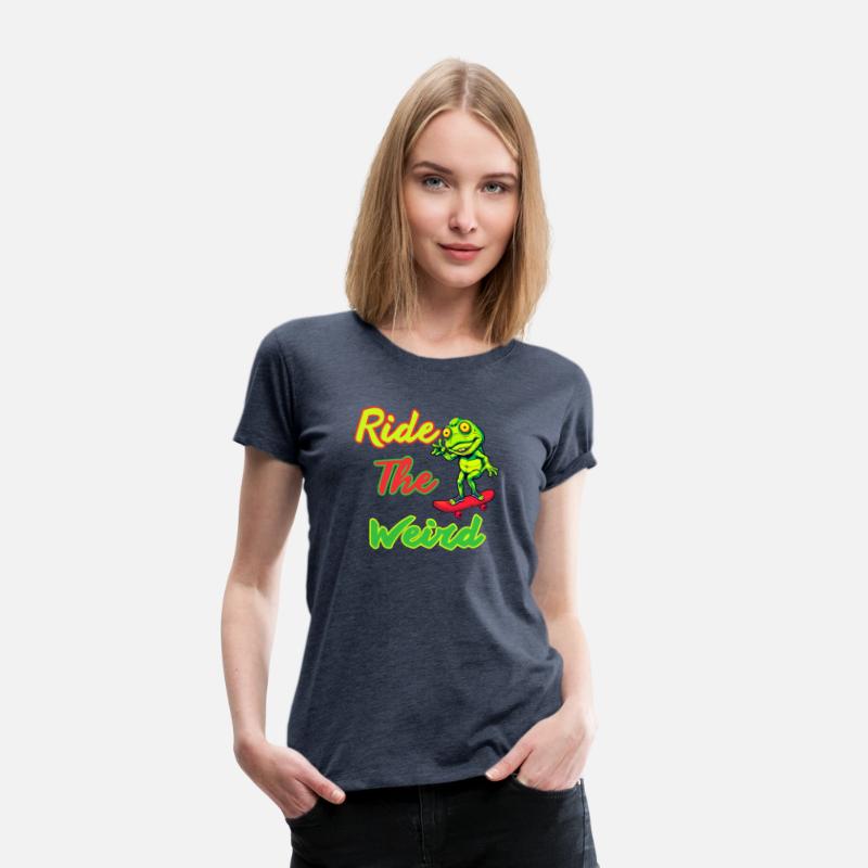 Ride the Weird, Frog, Funny, Tshirt Design ,