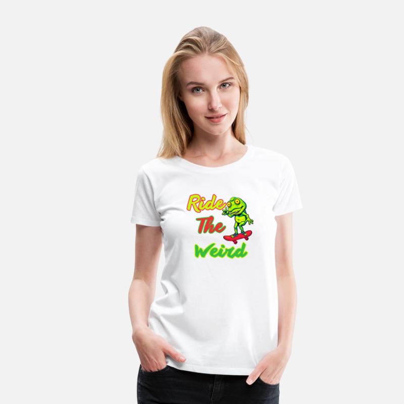 Ride the Weird, Frog, Funny, Tshirt Design ,