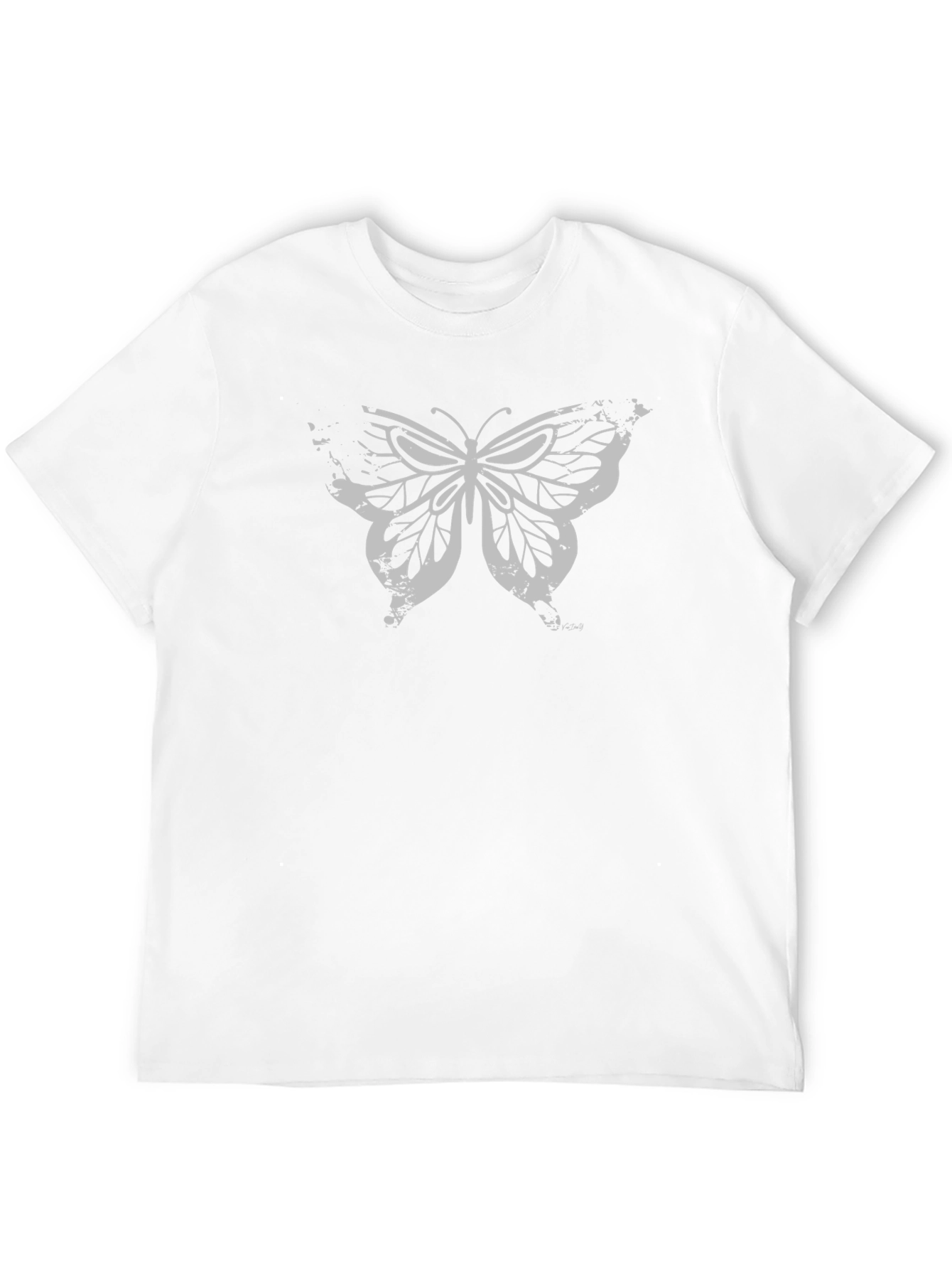 Butterfly Graphic T-Shirt - Black Cotton Tee