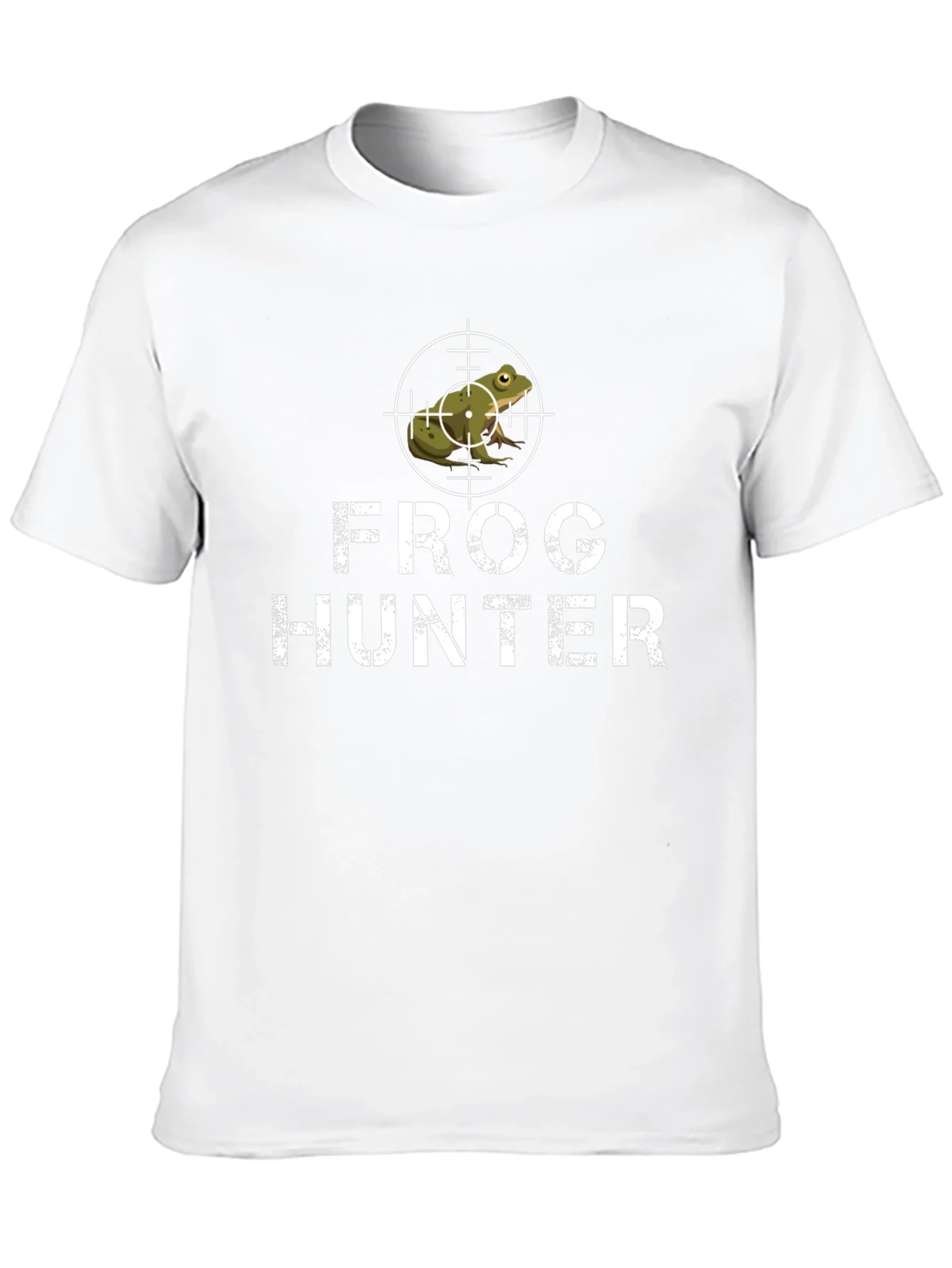 Frog Hunter Graphic Tee - Black Cotton T-Shirt