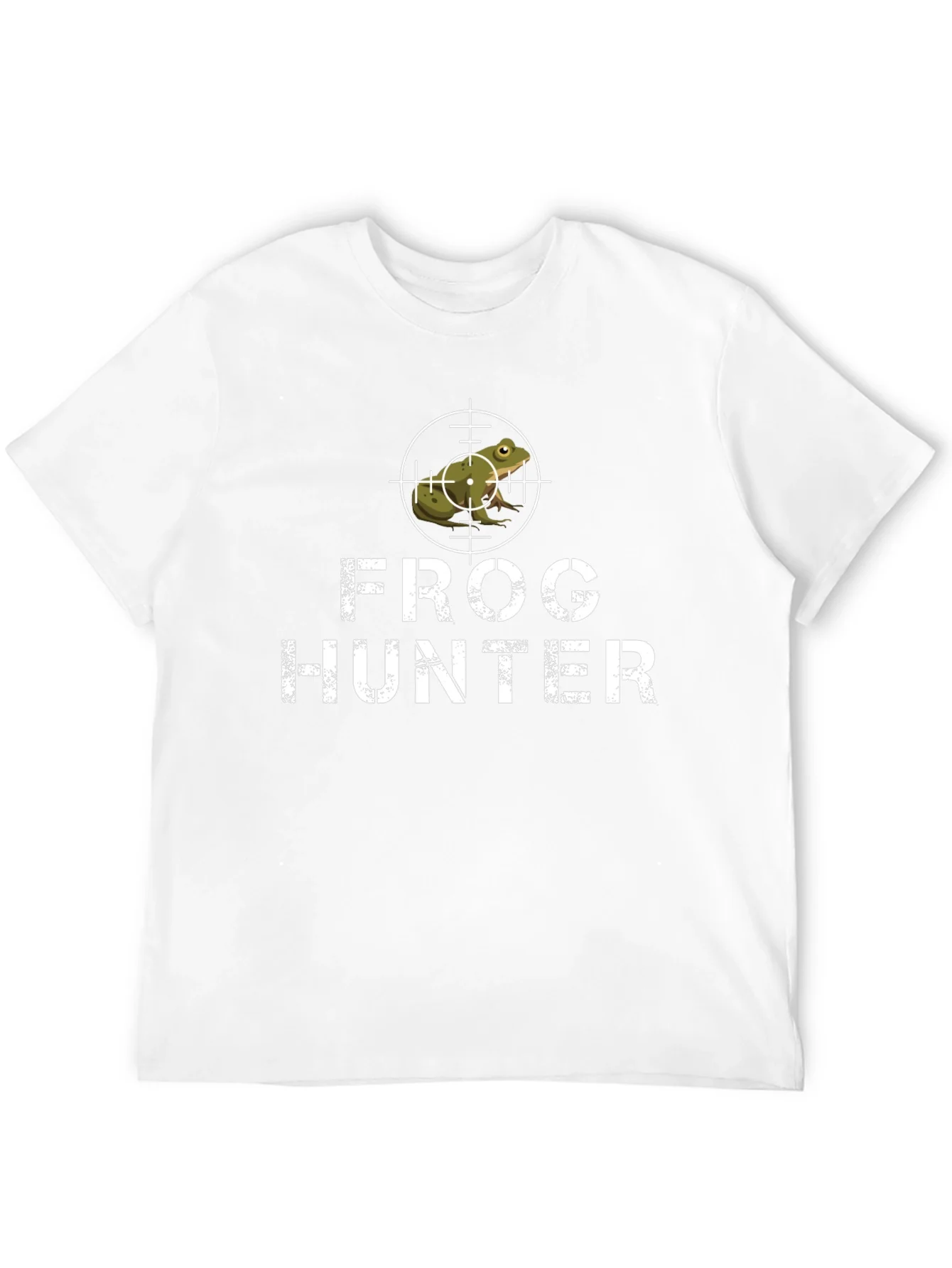 Frog Hunter Graphic Tee - Black Cotton T-Shirt