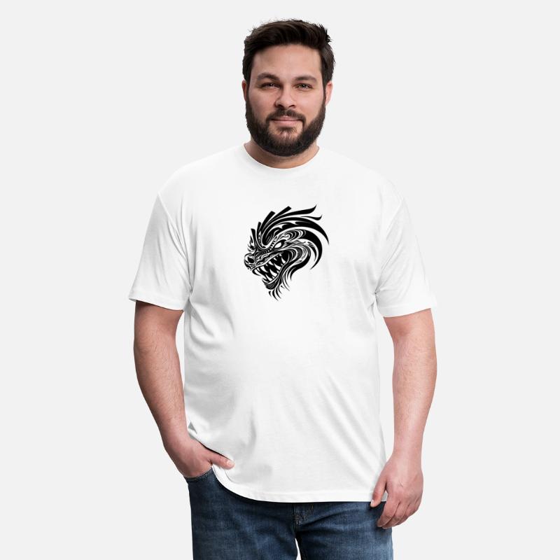 Roaring Chinese Dragon In Tattoo Style
