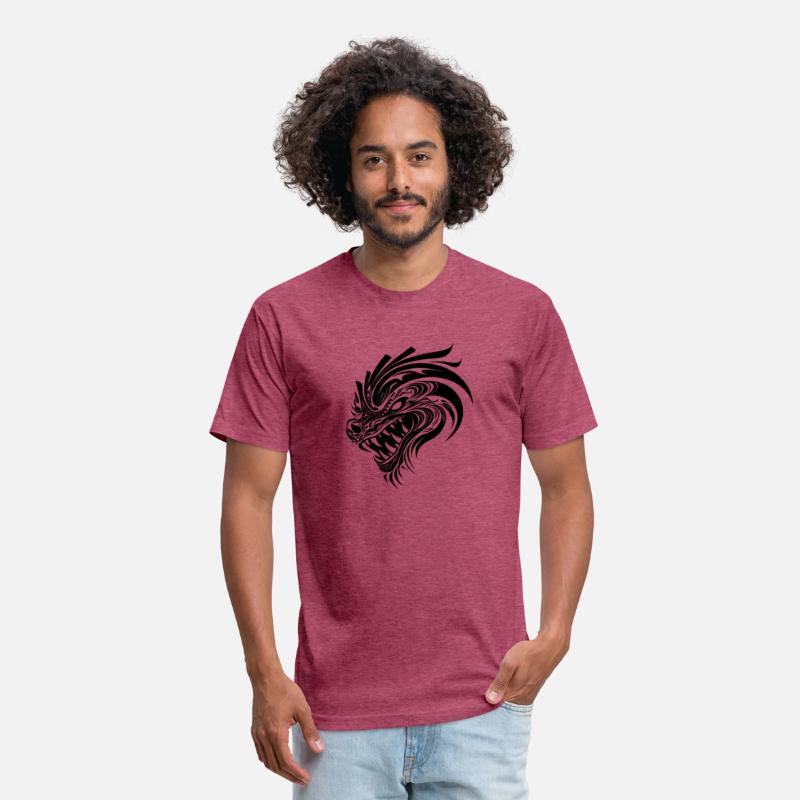 Roaring Chinese Dragon In Tattoo Style