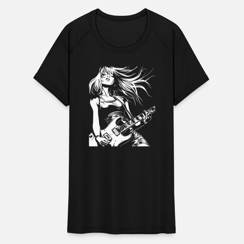 Rock Girl With Guitar