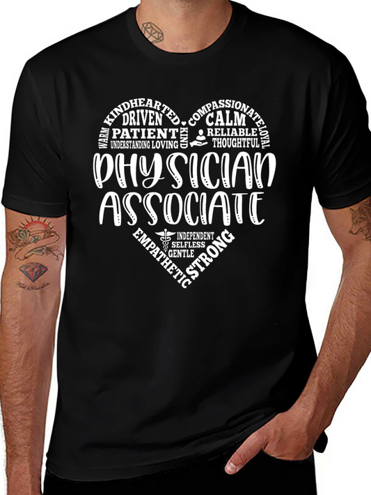 Physician Associate Heart T-Shirt - Gift for Medical Professionals