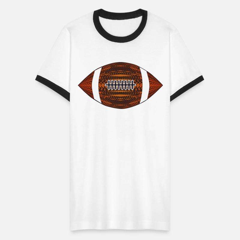 Rugby football with an unusual pattern