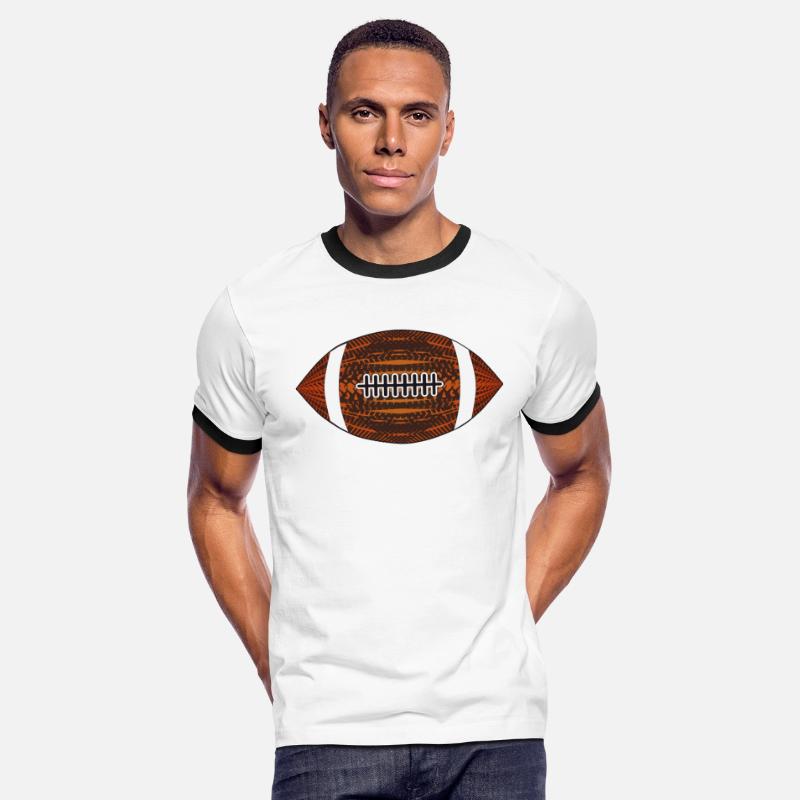 Rugby football with an unusual pattern