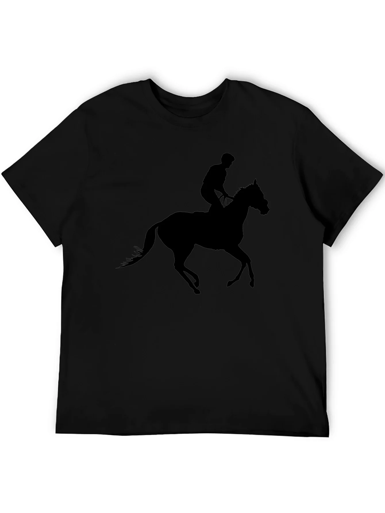 Black Horse & Rider Graphic Tee
