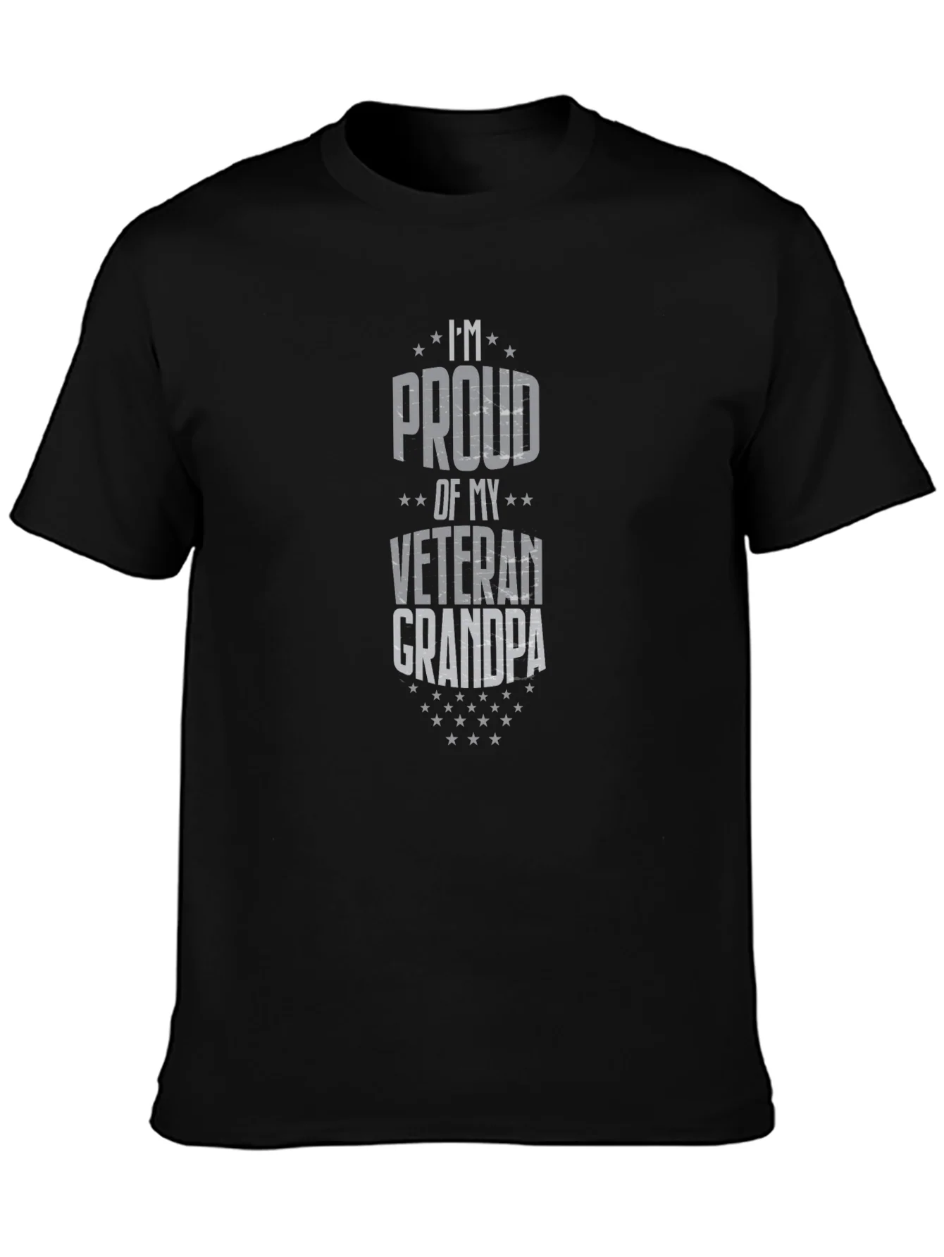 Proud Veteran Grandpa Graphic T-Shirt