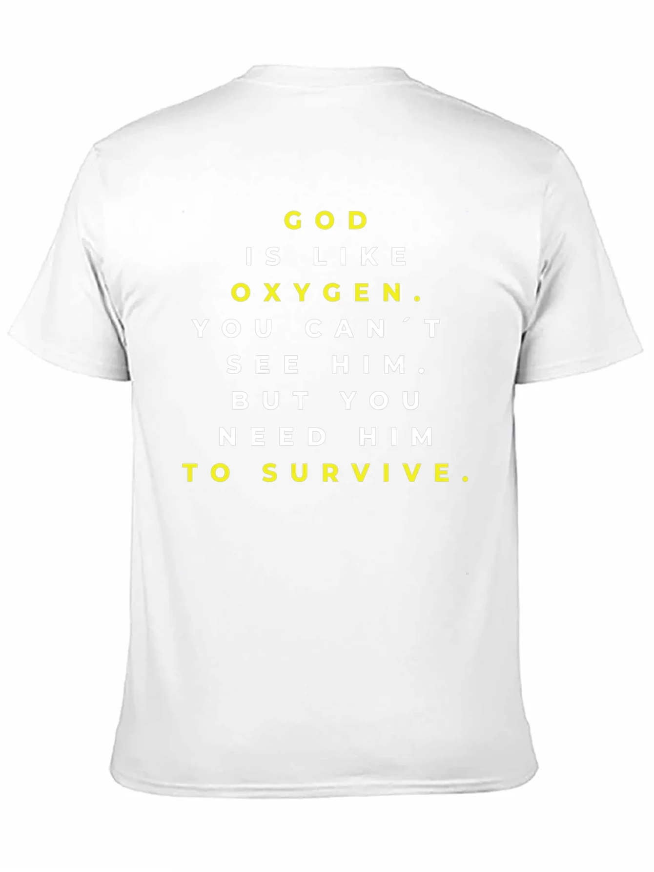 God is Like Oxygen Black Graphic T-Shirt