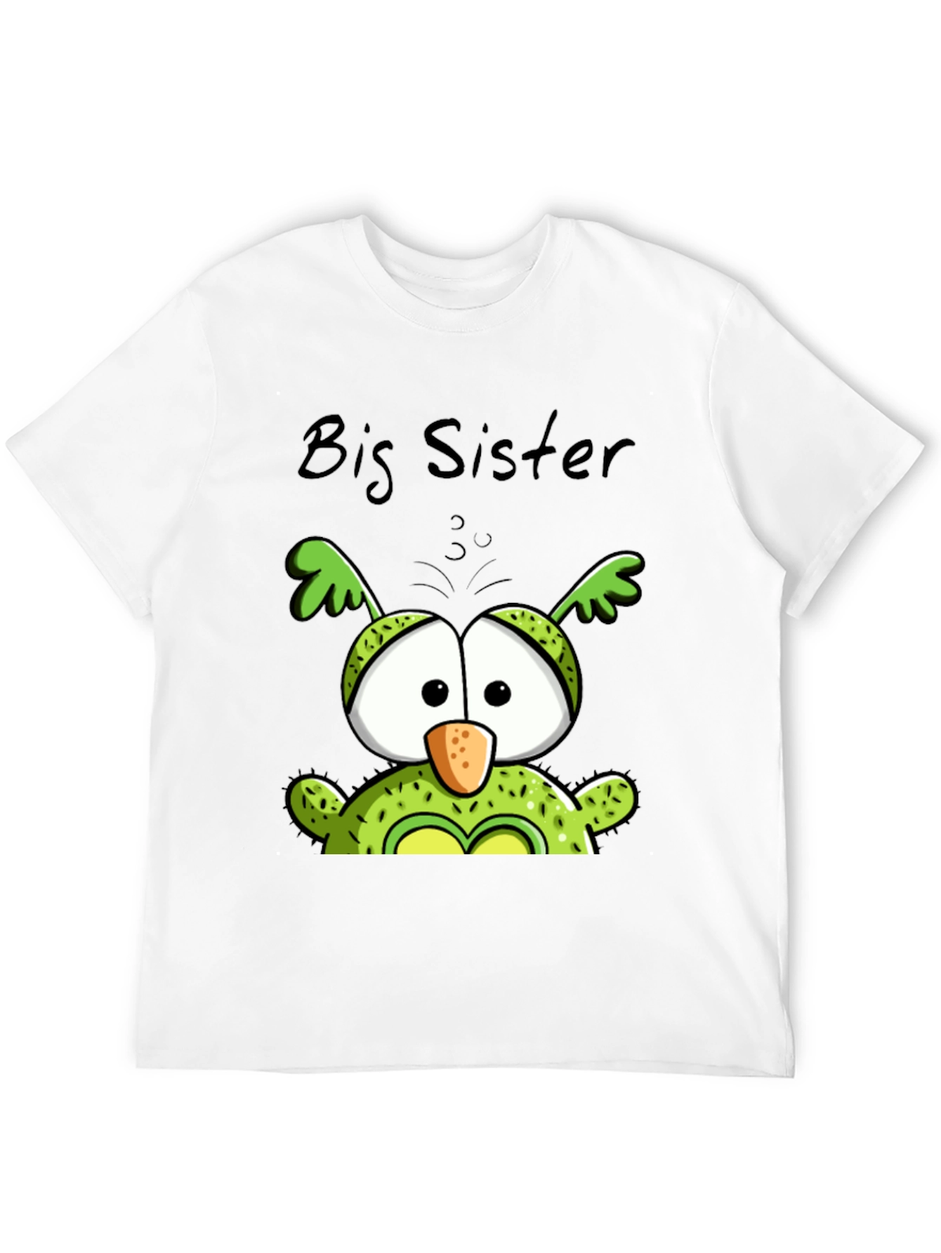 Big Sister Owl Graphic Tee - Cute Black T-Shirt