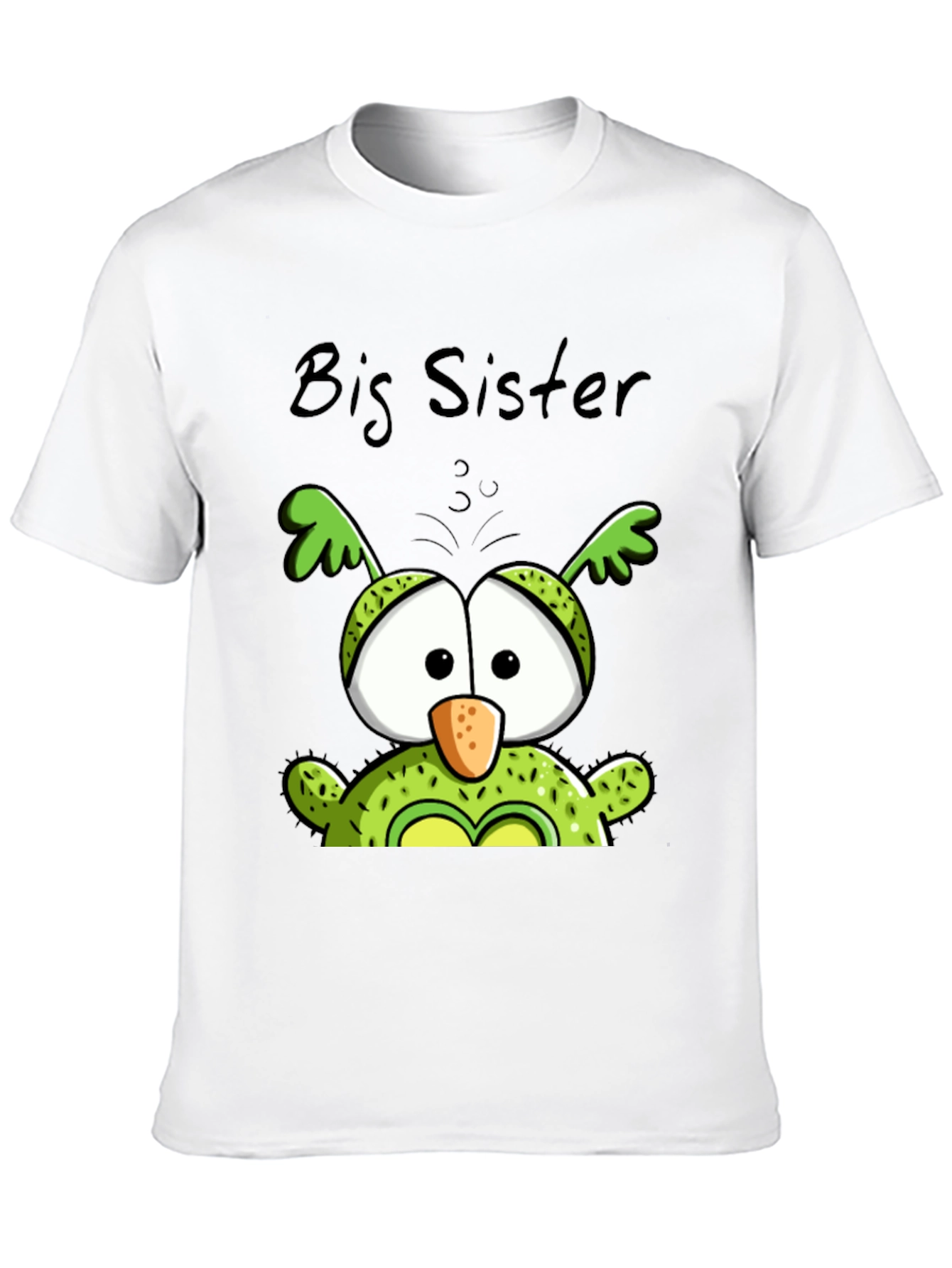Big Sister Owl Graphic Tee - Cute Black T-Shirt