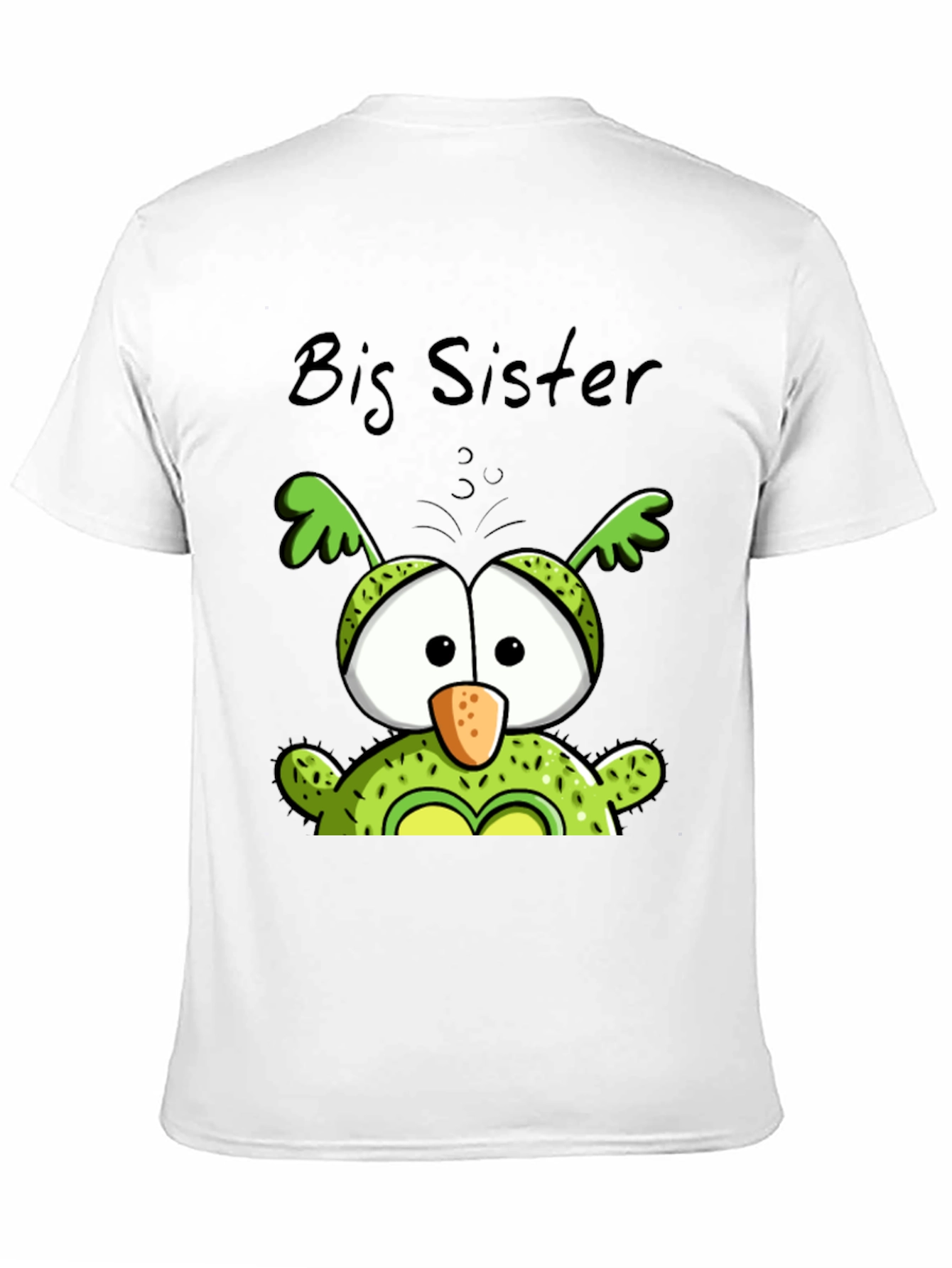 Big Sister Owl Graphic Tee - Cute Black T-Shirt