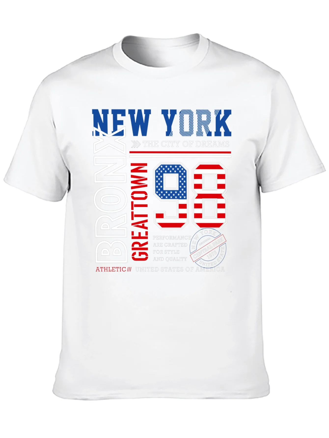 New York Bronx 98 Graphic Print T-Shirt